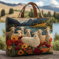 Borsa Artigianale - Pecore vicino al Lago