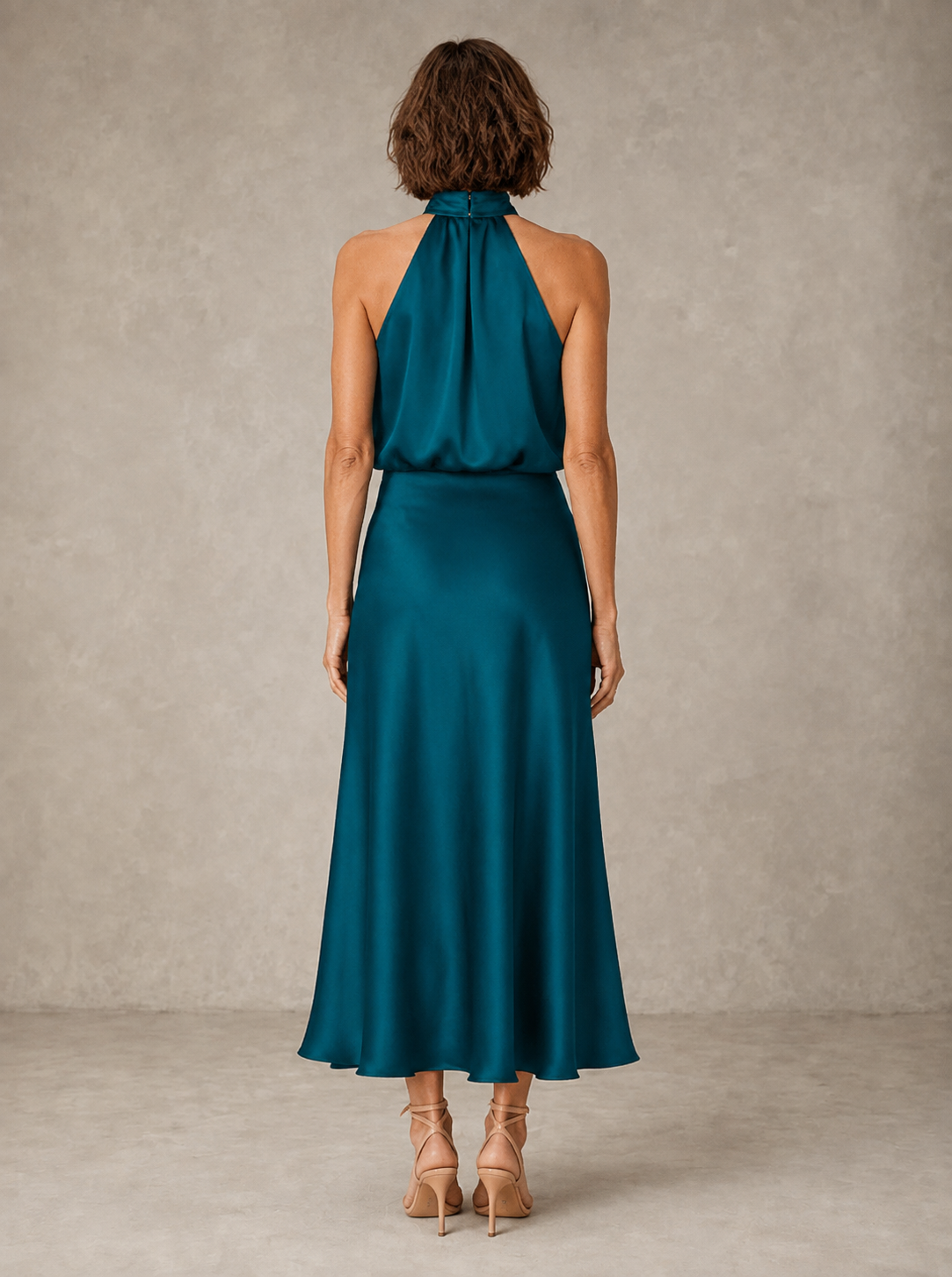 Harper | Abito da Sera in Satin Halter