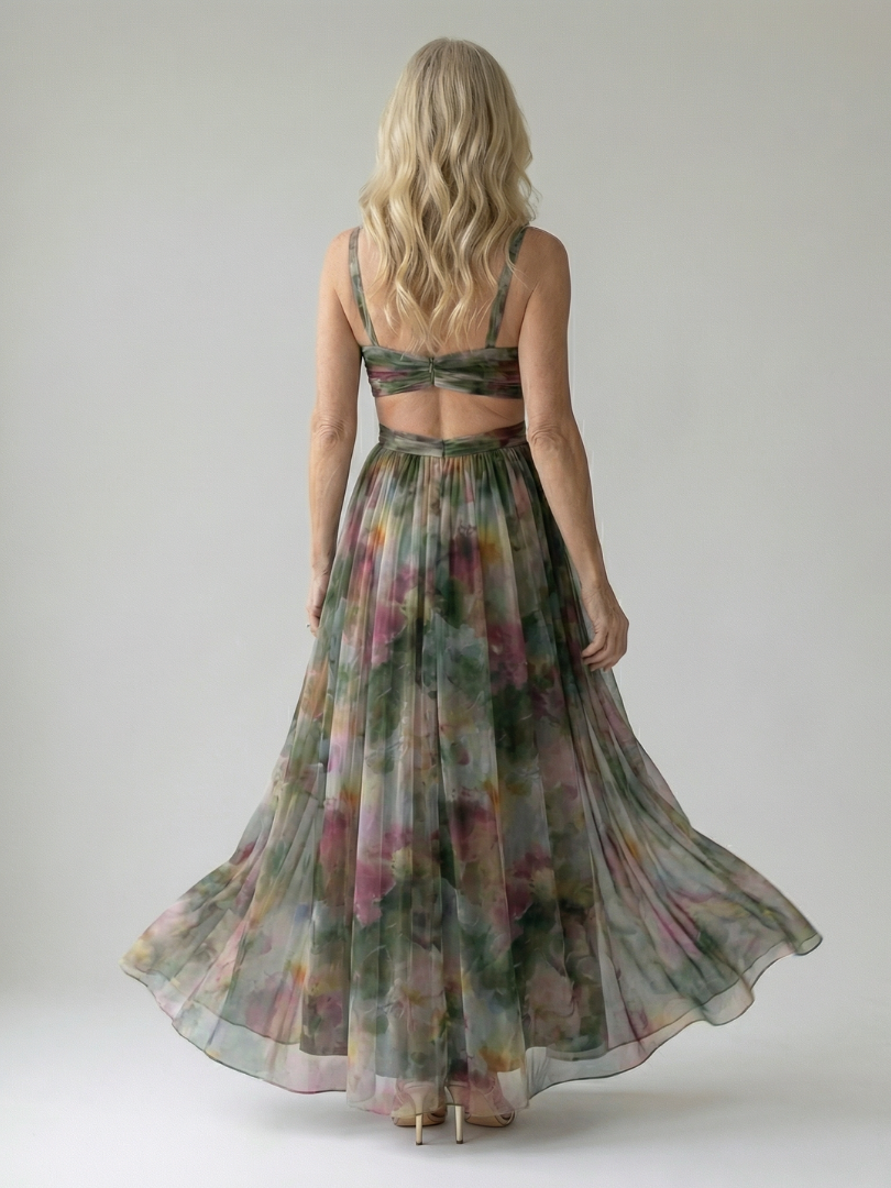 Elise | Wrap Maxi Dress with Gradient