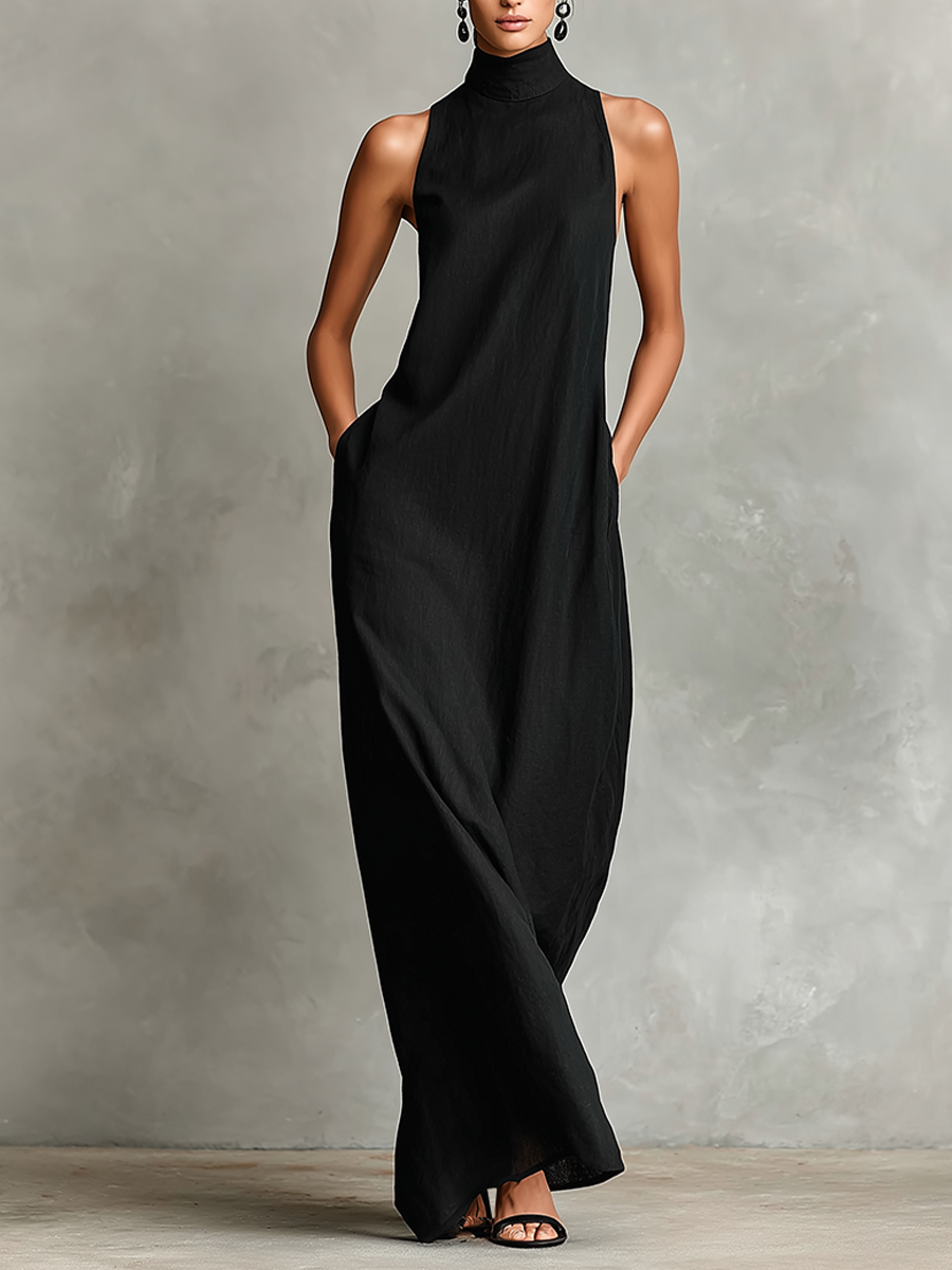 Harper | Linen-Tencel Blend Maxi Dress