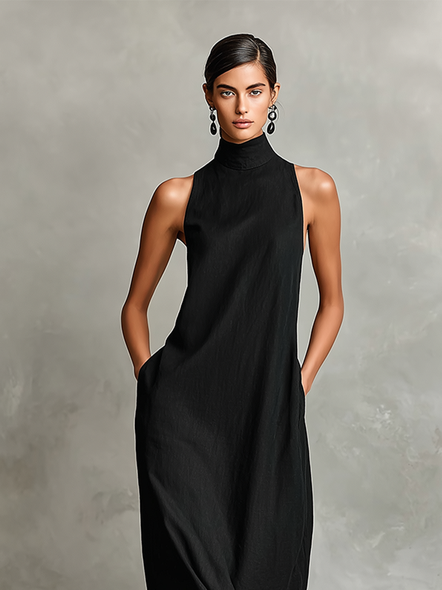 Harper | Linen-Tencel Blend Maxi Dress
