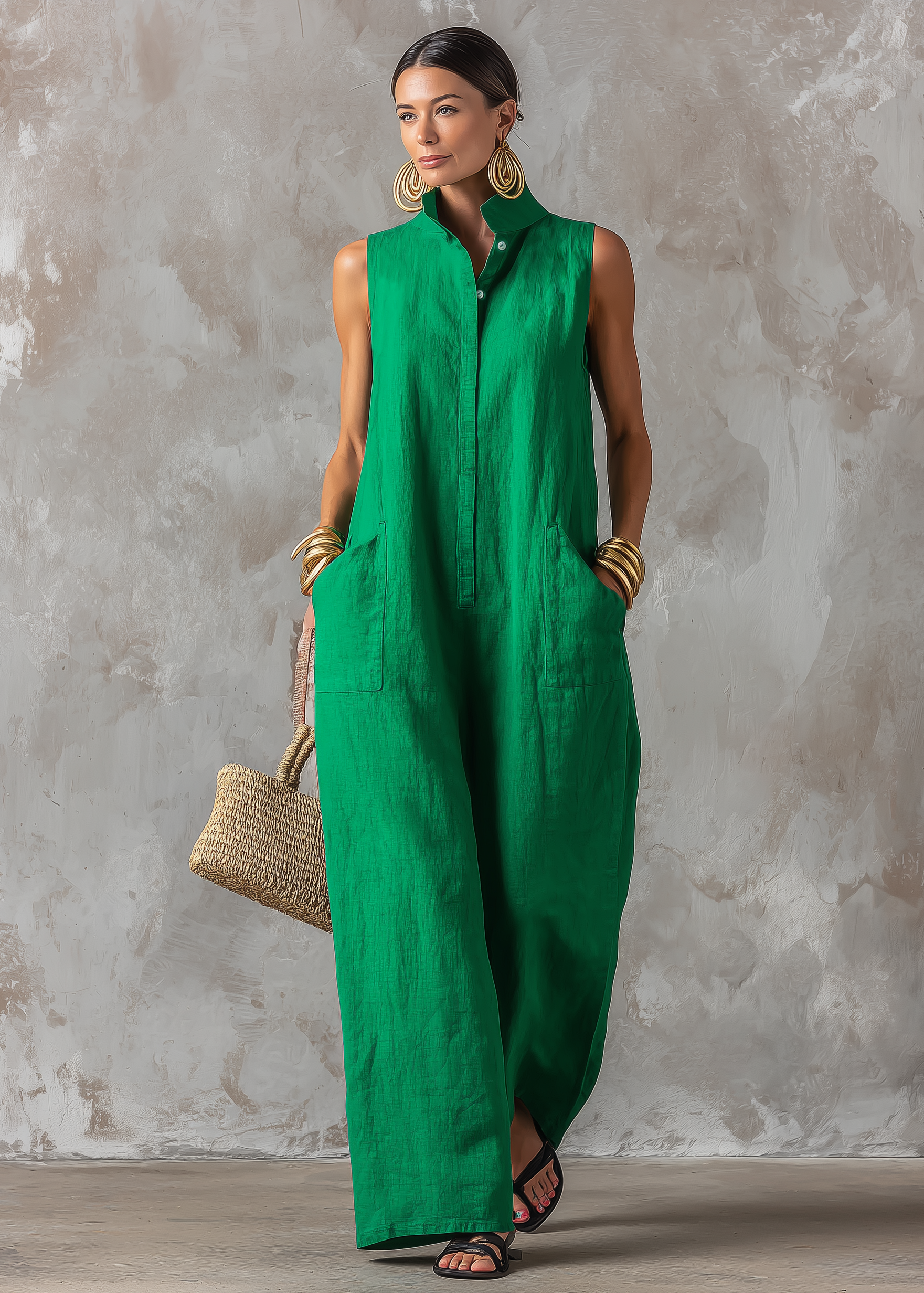 Carla – Tuta Verde Smeraldo