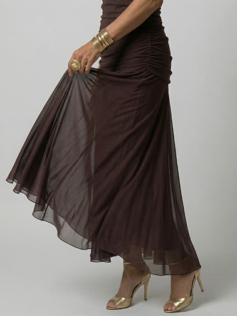 Calen | Abiti Midi Fluttuanti con Spalle Scoperte