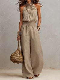 Ainara | Tuta con collo halter