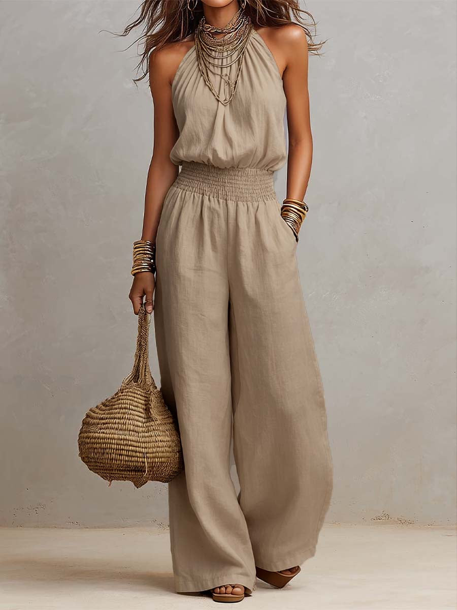 Ainara | Tuta con collo halter