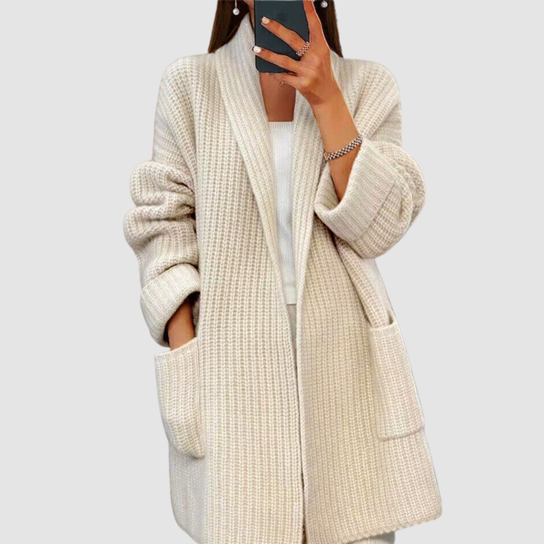 Celina | Cardigan Aperto sul Davanti – Lucia Toscana