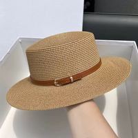 Audrey - Cappello a Cilindro con Visiera Larga in Paglia