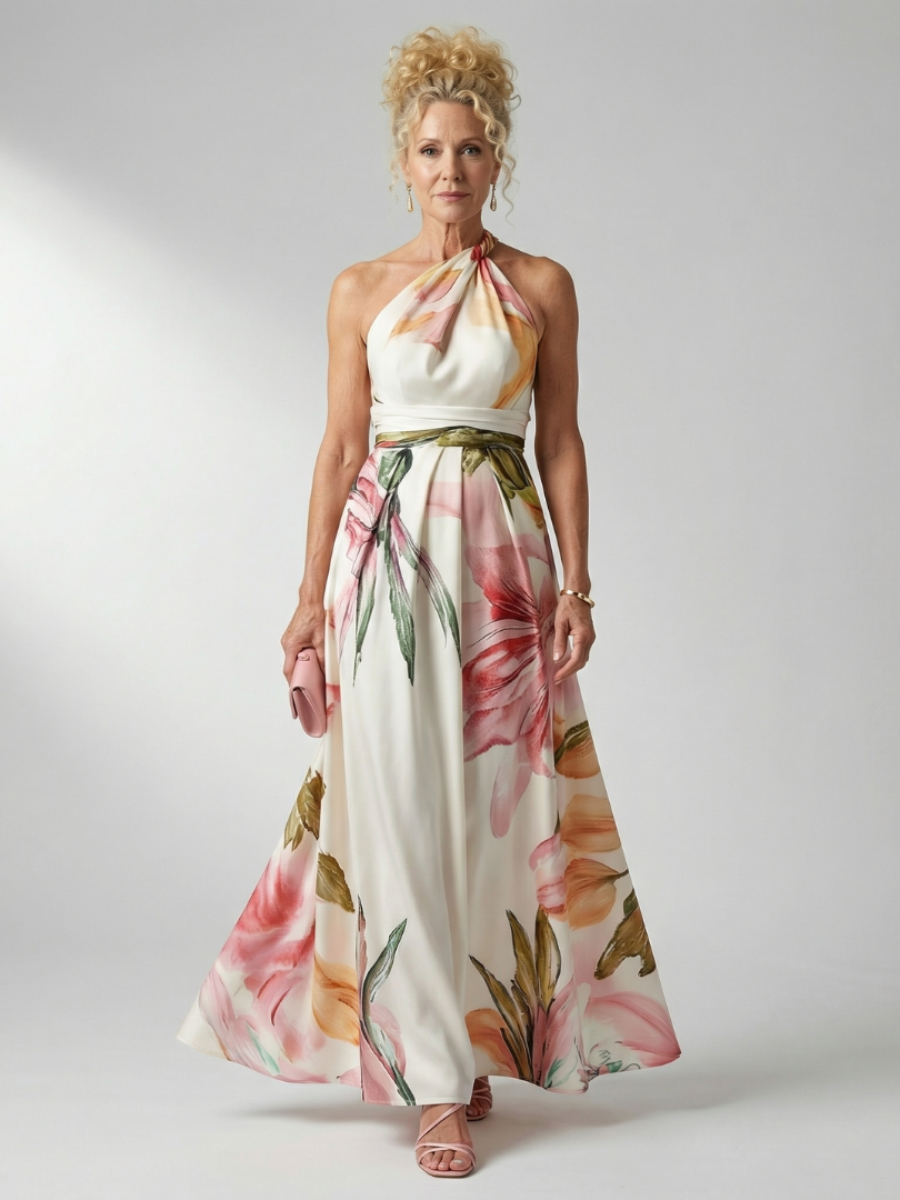 Amiel™ Abito Maxi Floreale Leggero