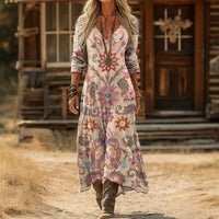 Rachel - Abito dalla Forma Relaxed Ispirato al Boho