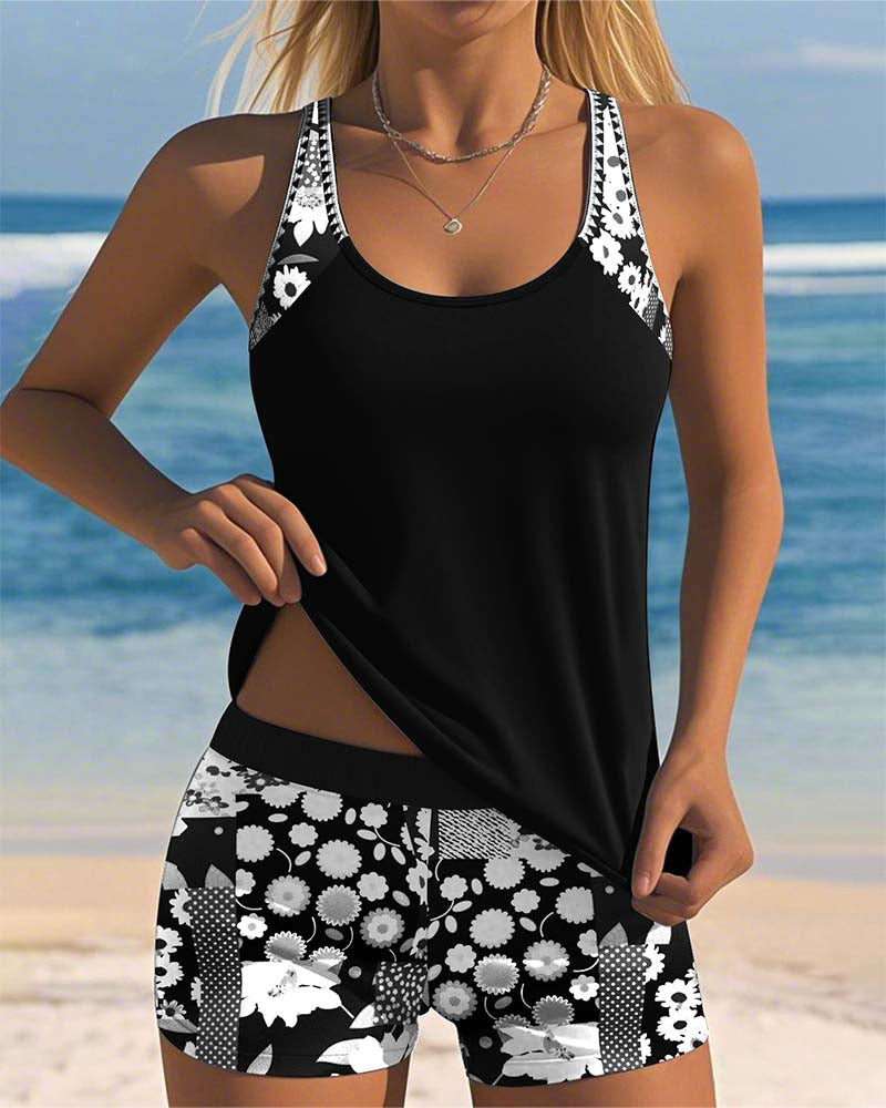 Nanet - Set di Shorts Tankini Stampati