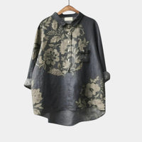 Celeste | Blusa Botanica in Carbone
