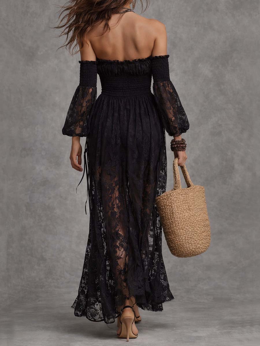 Lucrezia | Abito Lungo Spalle Scoperte – Lucia Toscana