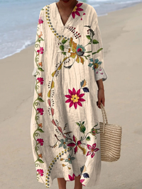 Nora | Maxi Boho Dress in Linen-Style