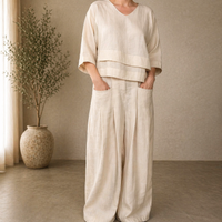 Clara | Set Minimalista Due Pezzi Larghe