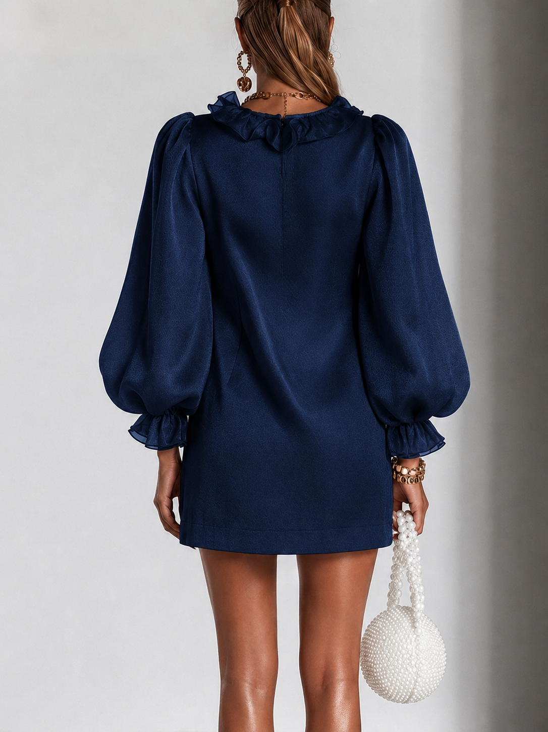 Antoinette | Mini Abito con Maniche a Volant