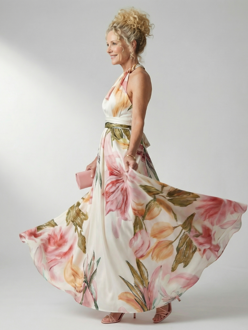 Amiel™ Abito Maxi Floreale Leggero