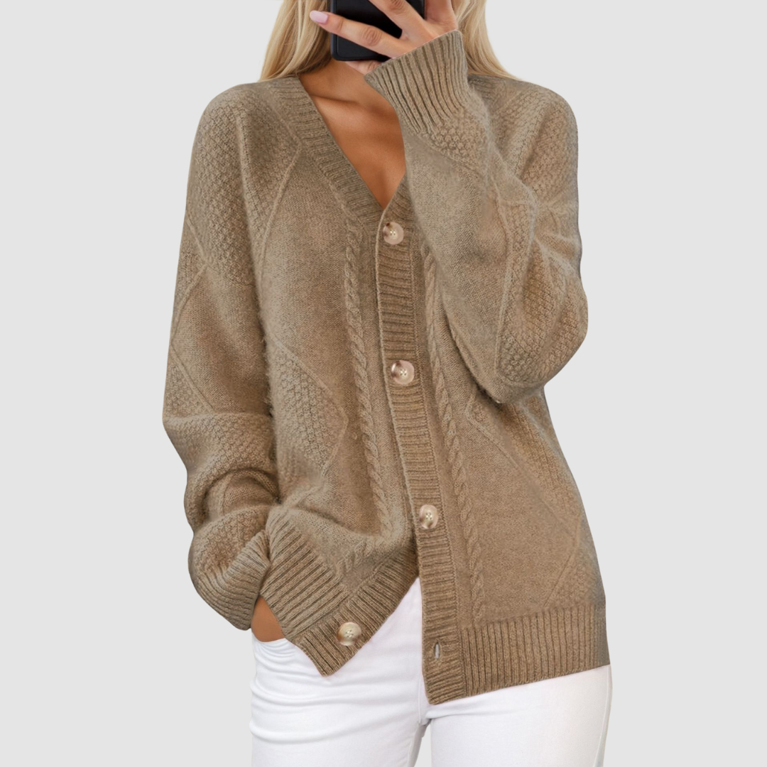 Margherita | Cardigan con Scollo a V – Lucia Toscana