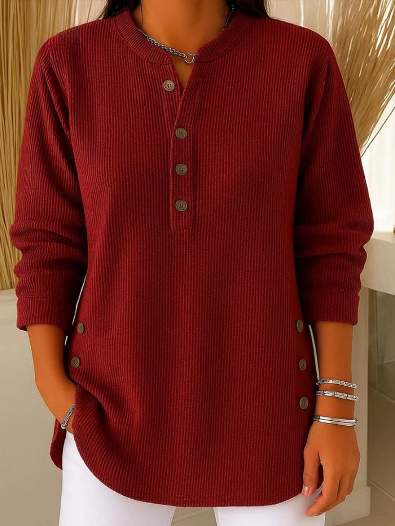 Neva | Tunica con Bottoni Henley