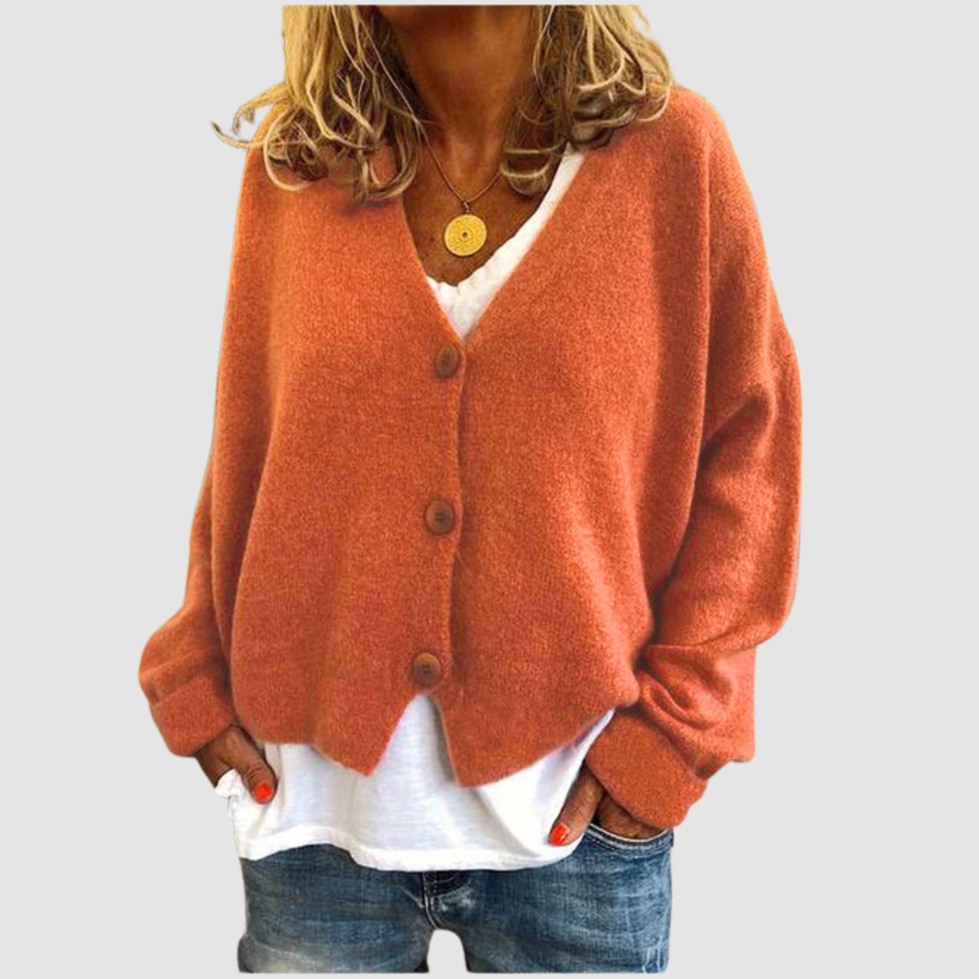 Michela | Cardigan con Bottoni – Lucia Toscana