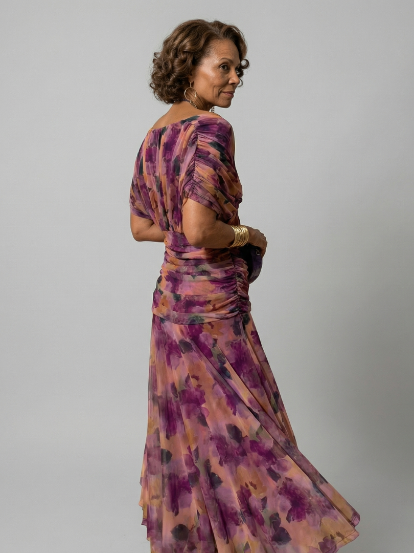 Calen | Abiti Midi Fluttuanti con Spalle Scoperte