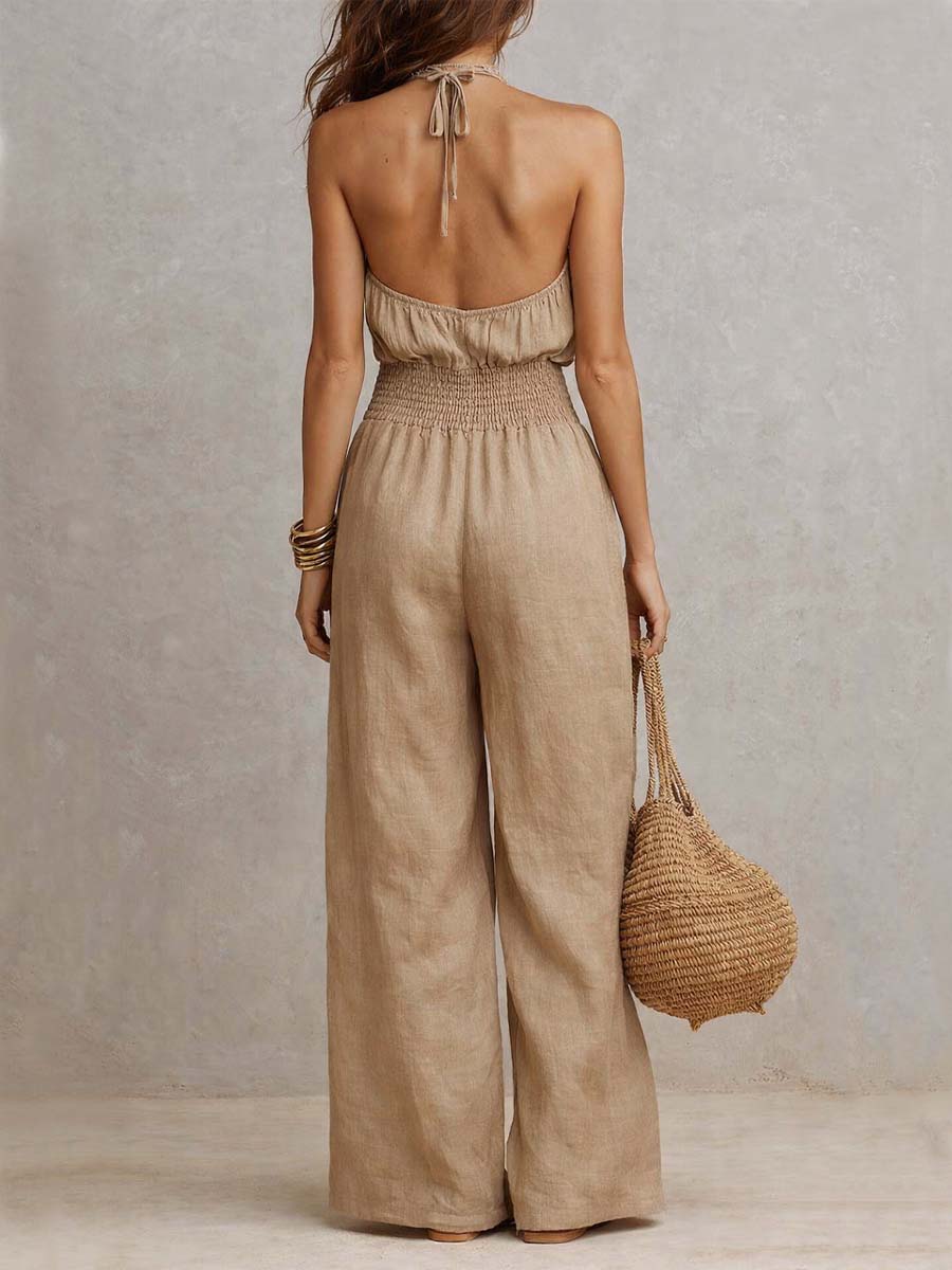 Ainara | Tuta con collo halter