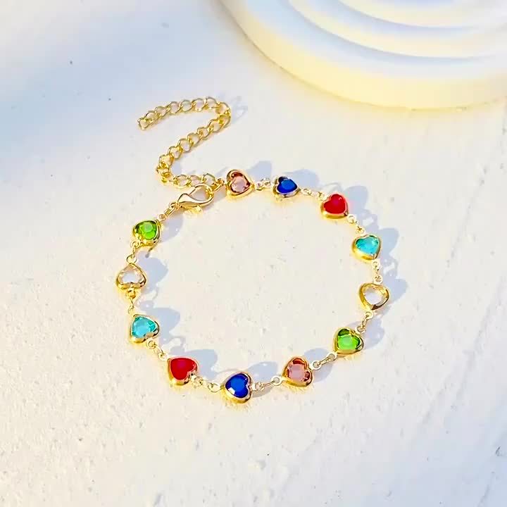 Bracciale a forma di cuore unico