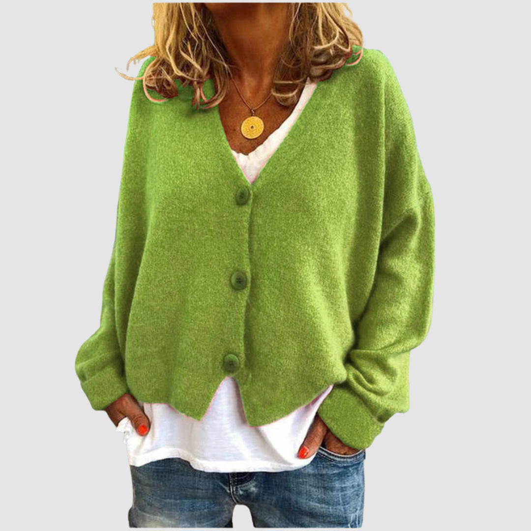 Michela | Cardigan con Bottoni – Lucia Toscana