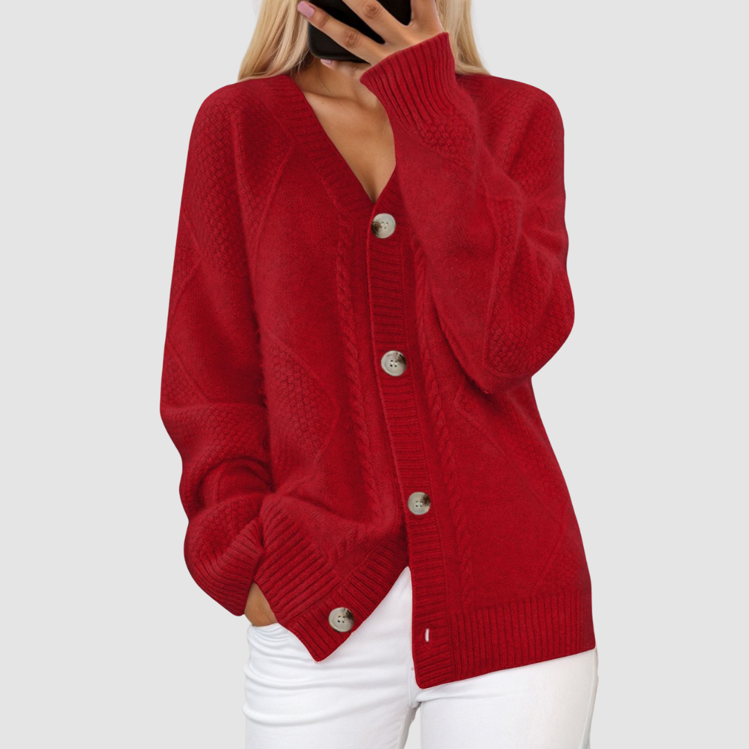 Margherita | Cardigan con Scollo a V – Lucia Toscana