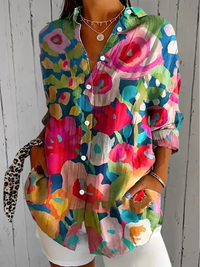 Deliane | Blusa Artistica Vivace con Bottoni