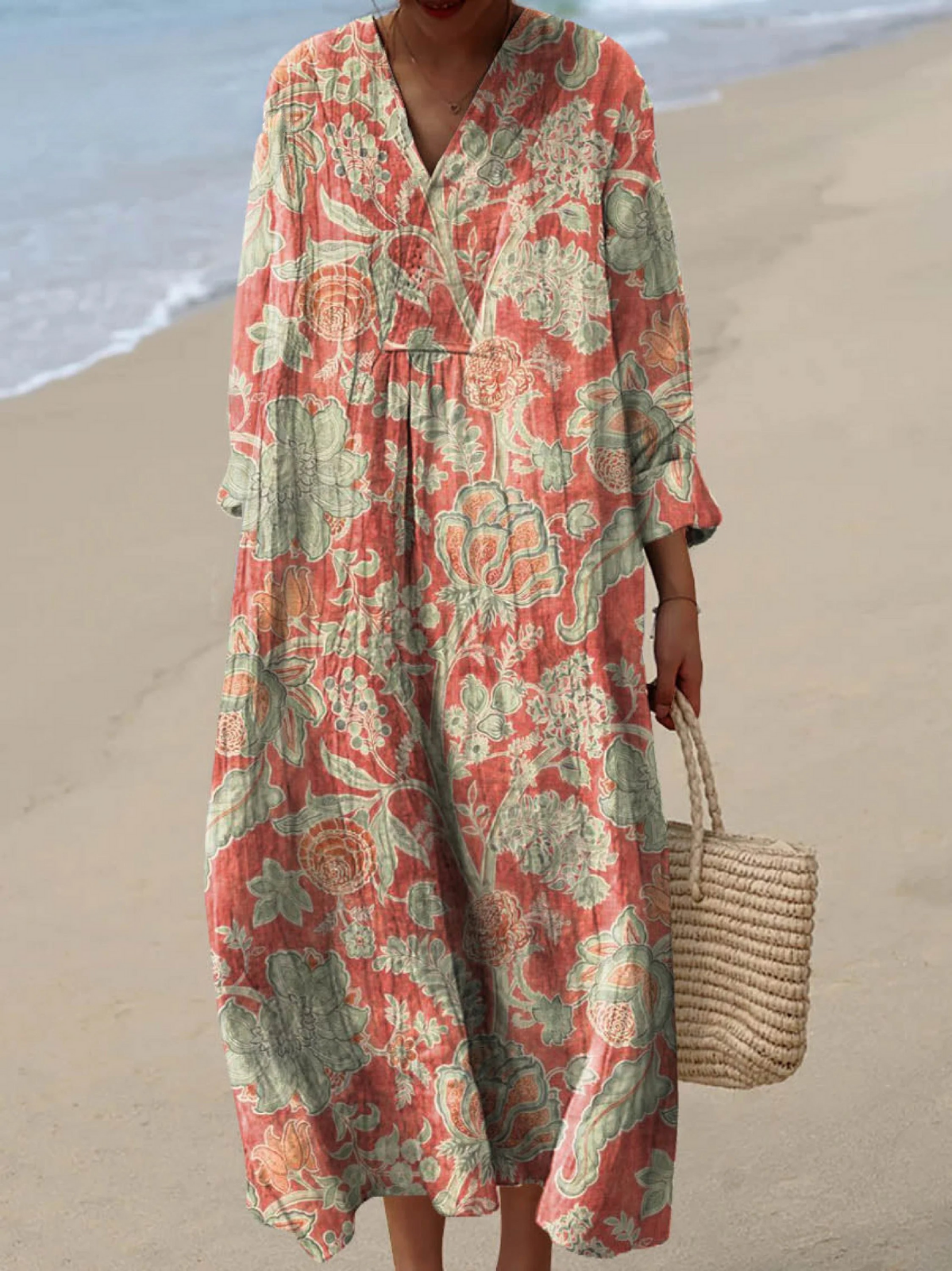 Marisol | Block-Printed Boho Maxi Dress
