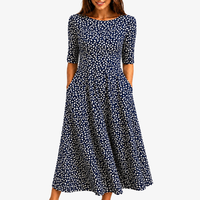 Abito Maxi Pocket Midnight Bloom