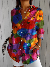 Anita | Camicia Button-Up Artistica e Vivace