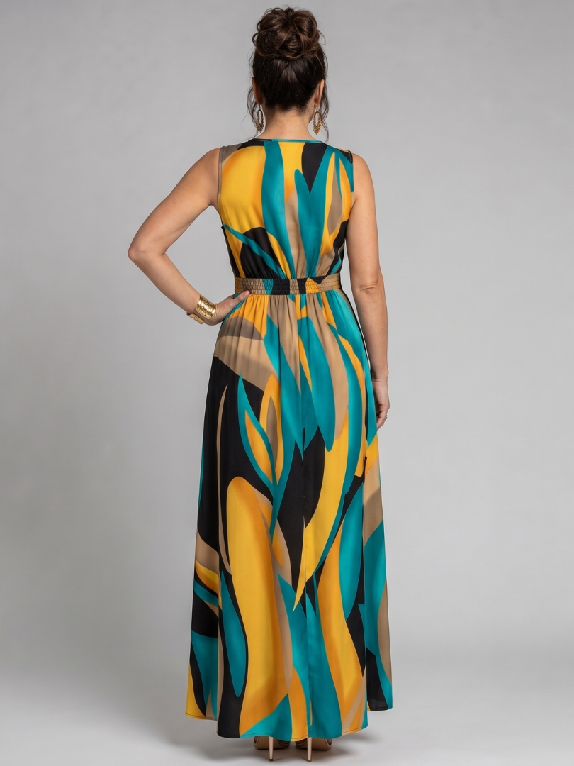 Zélia | Abito Empire-Maxi con scollatura a V