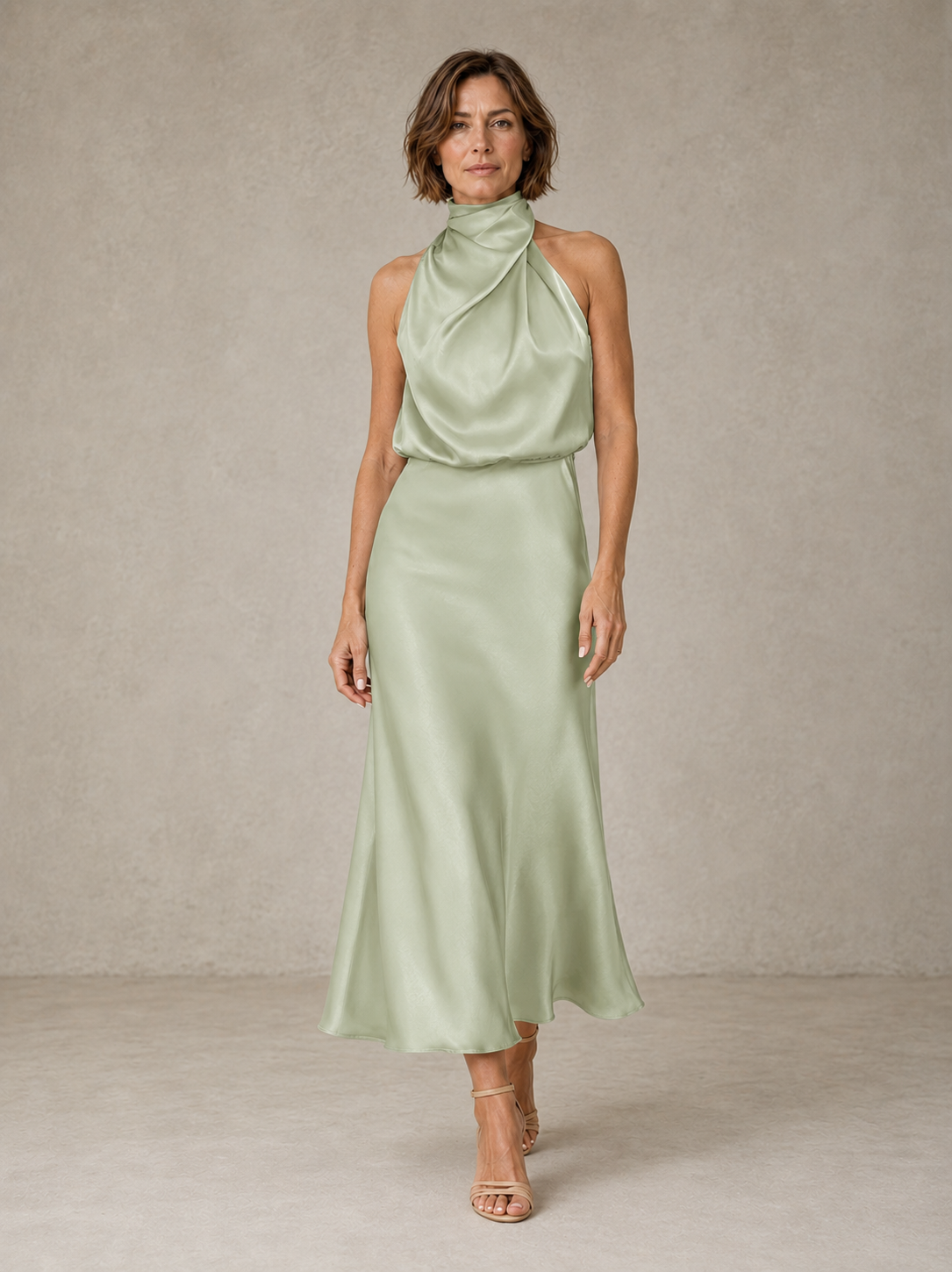 Harper | Abito da Sera in Satin Halter