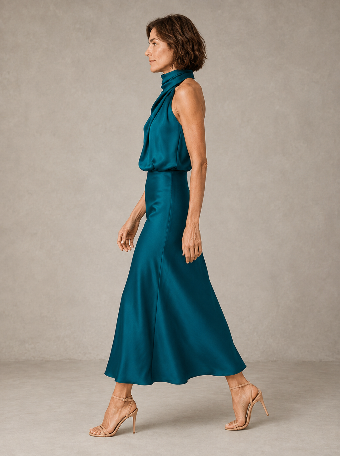 Harper | Abito da Sera in Satin Halter