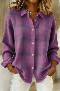 Rebecca™ | Cardigan a Fantasia Scozzese Relaxed Fit
