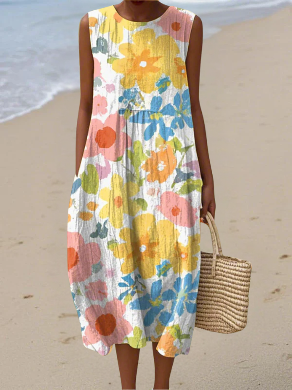 Ella™ Midi-abito con fiori pastello