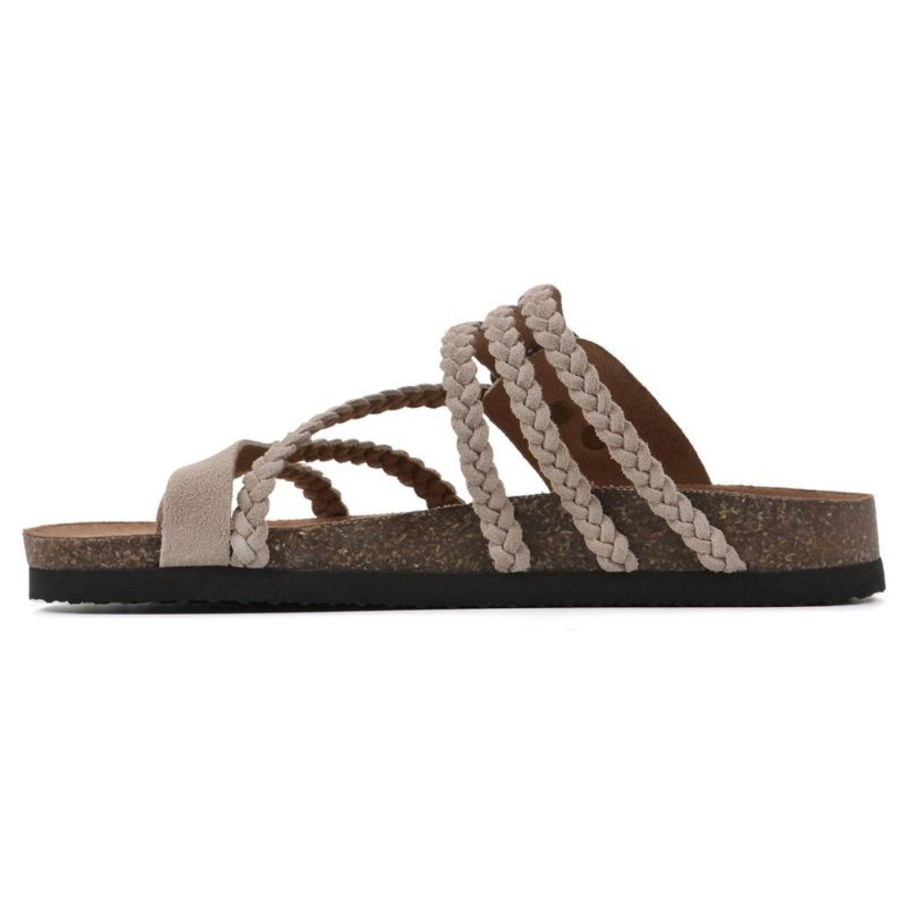 Jocelyn - Sandali in sughero intrecciati