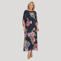Elowen™ | Abito Maxi Midnight Bloom