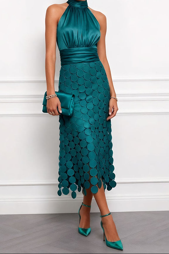 Celine | Abito Midi Elegante per Cerimonie