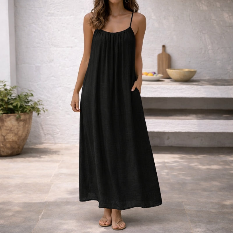 ISLA | Maxi Abito Leggero con Vita Regolabile per una Vestibilità Perfetta