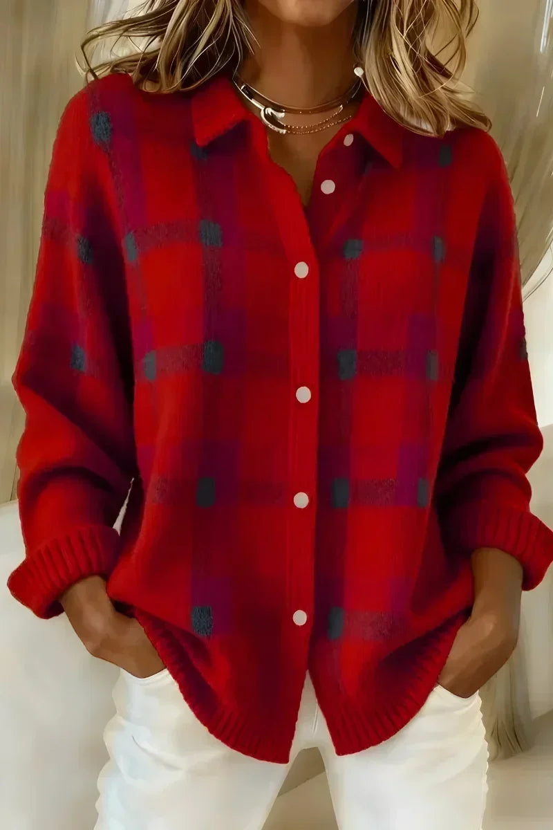 Ivalene™ | Cardigan a Bottoni a Quadri