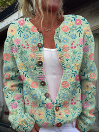 Foxfield™ | Cardigan floreale vintage da donna