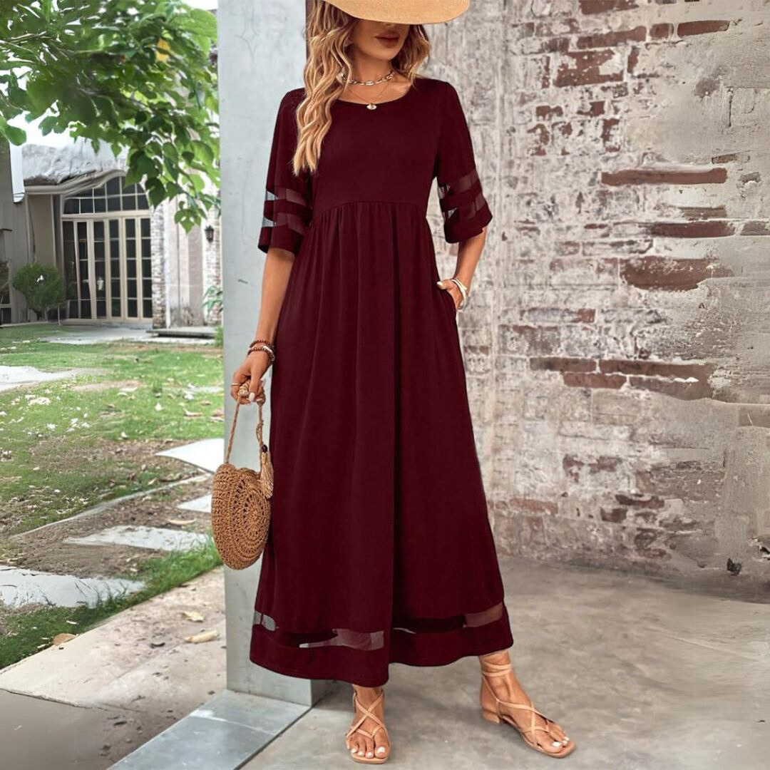 Aubrey™ | Abito Midi Smoothing per una Silhouette Flattering