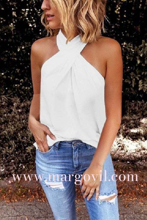 Top senza maniche Margovil Criss Cross Halter