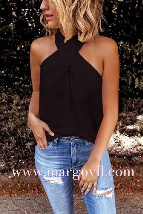 Top senza maniche Margovil Criss Cross Halter