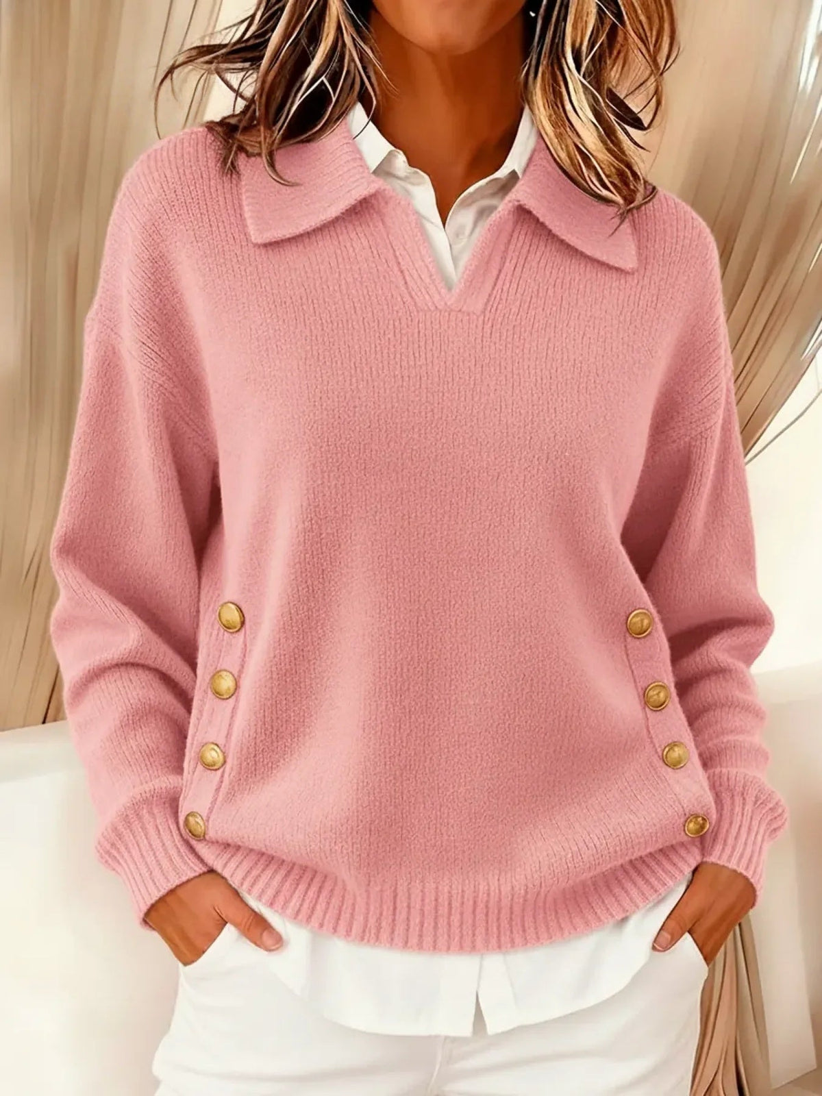 Vynette | Maglione a V con Collo