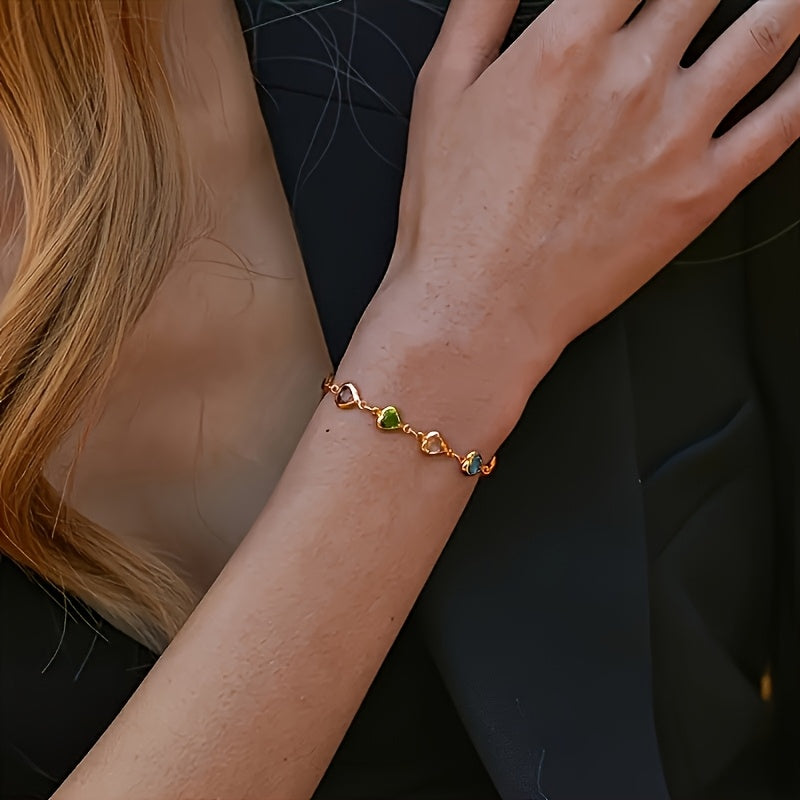Bracciale a forma di cuore unico
