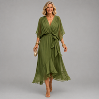 Monica | Vestito con scollatura a V