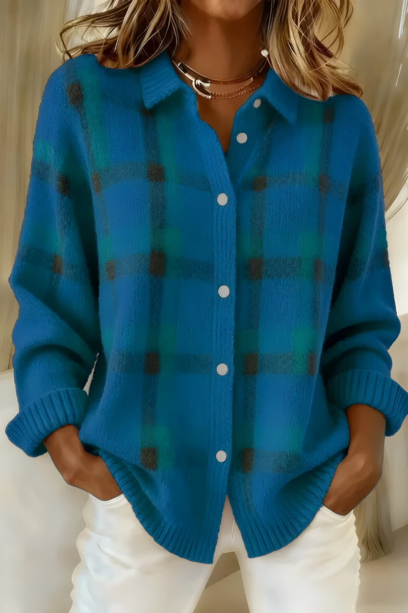 Camille | Cardigan a quadri